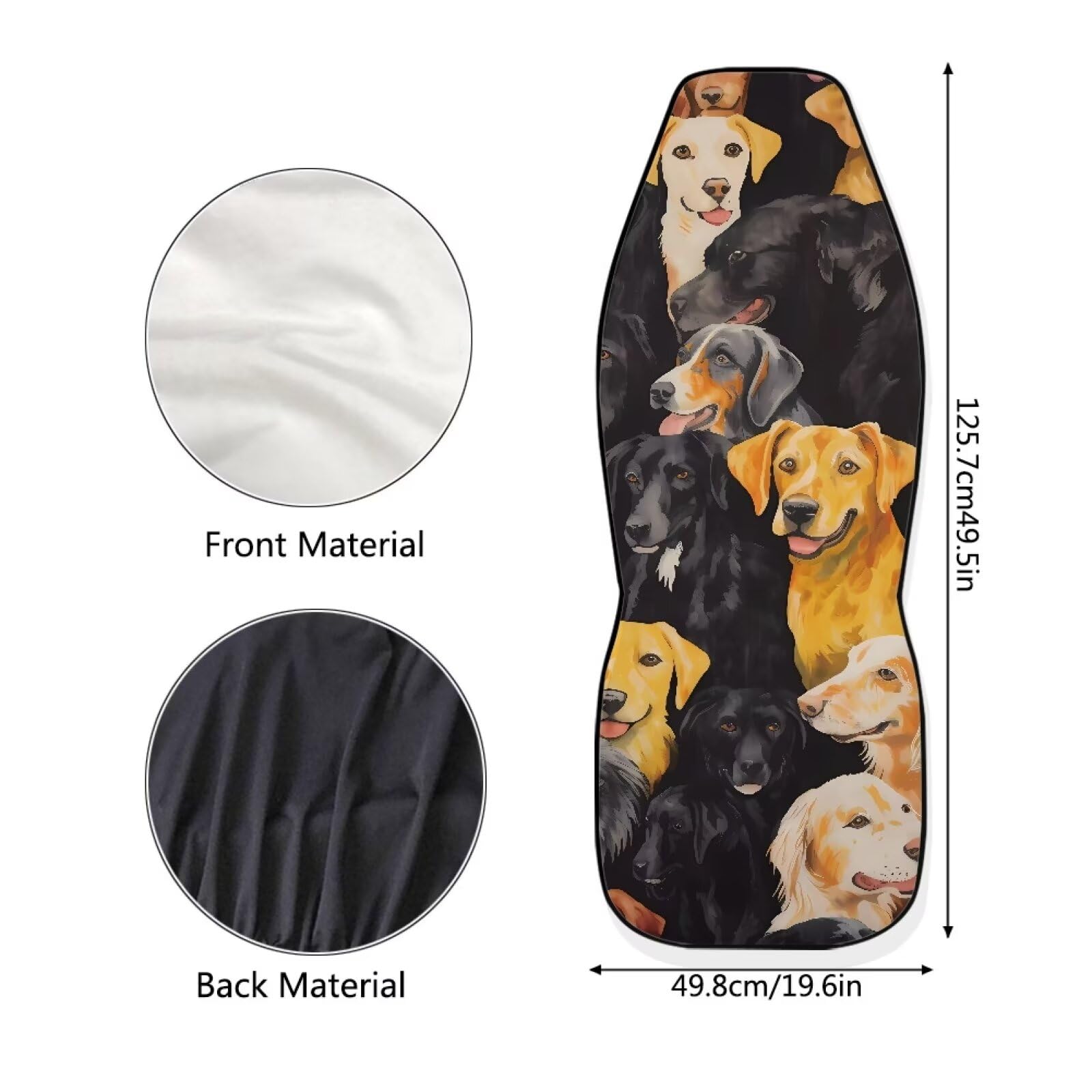 Aazon.co: Poceacles Cao Skull Deer Print Car Seat Covers For Woen En, Aerican Flag