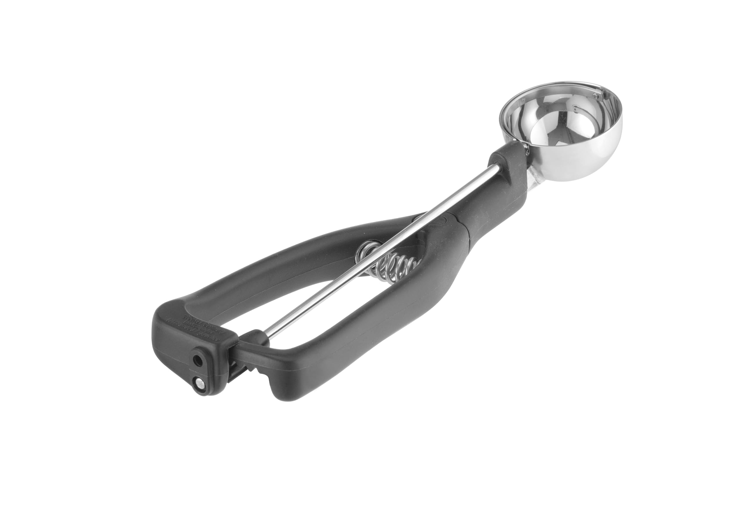 HENDI Eisportionierer für Linkshänder, Stöckel, mit Auslöser, mit farbiger Pins, ergonomischer Griff, Eislöffel, Eiscreme Löffel, Eiscreme Kugel, 1/30, ø49mm, Edelstahl, Polyamid