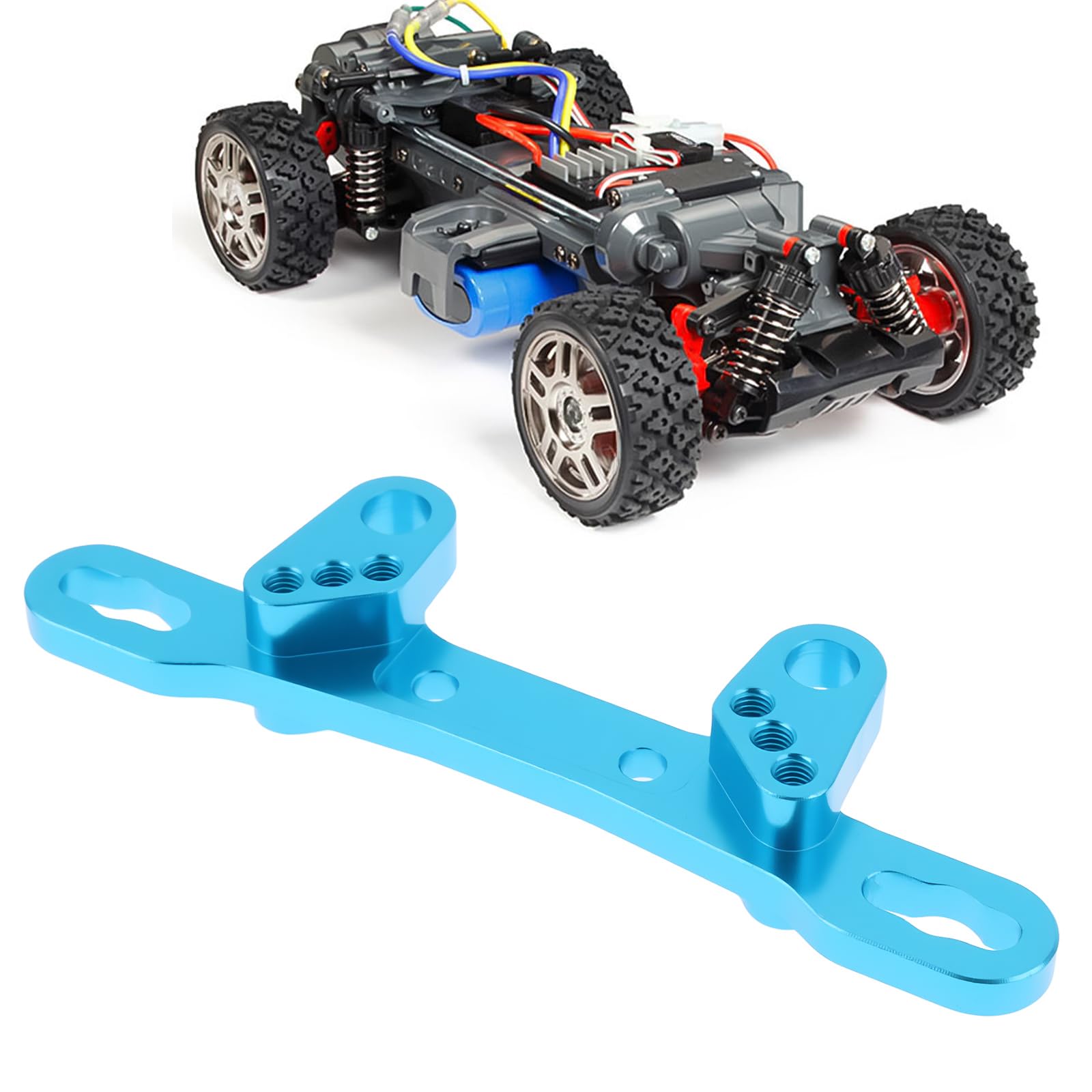 EMSea 2pcs Aluminium Alloy Shock Tower Mount Front Rear Compatible with TA-MIYAs TT02 TT02D TT02R Chassis - Image 3