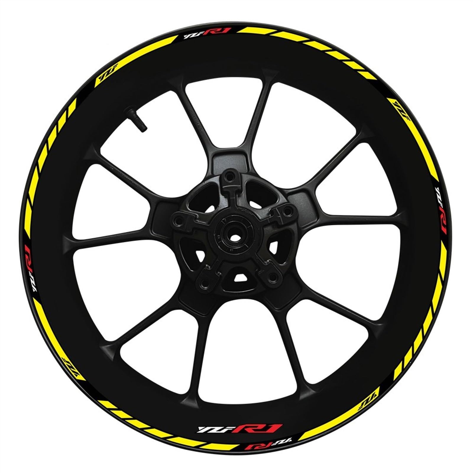 for for YZFR1 for YZF for R1 Motorcycle 2022 17 Inch Wheel Hub Decal Decoration Set Rim Modification Reflective Sticker(18)