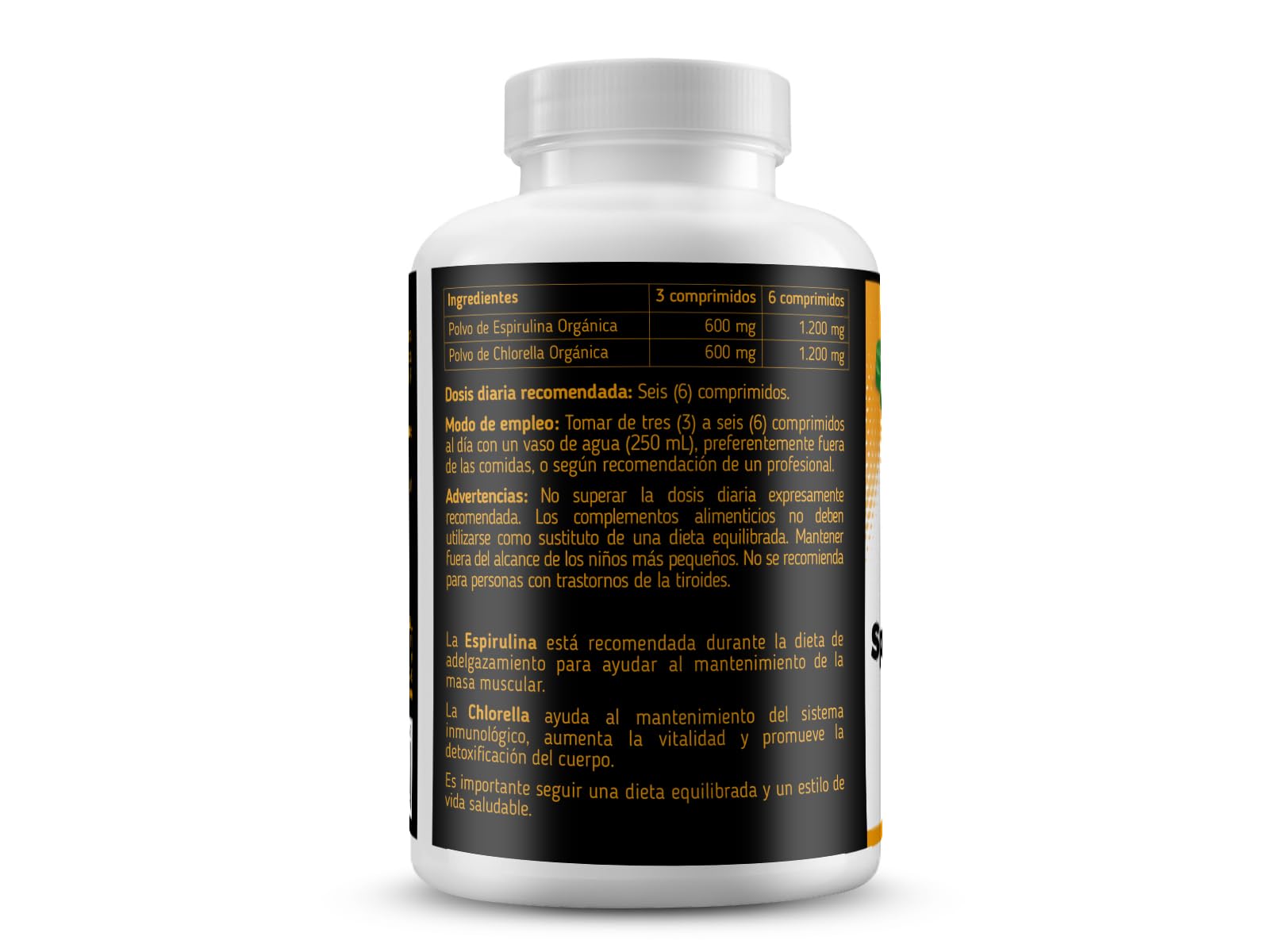 Spirulina & Chlorella Eco Mederi (500 comprimidos)
