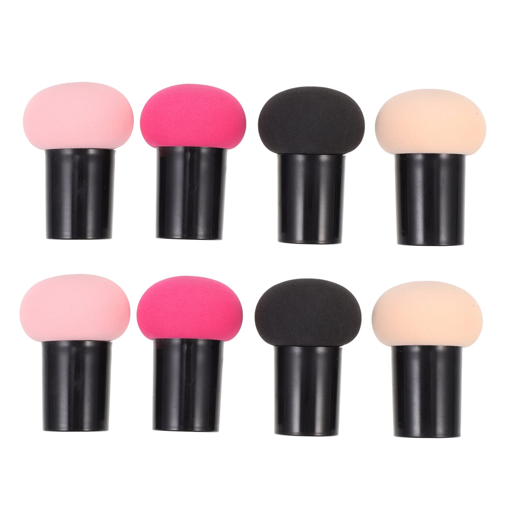 VALICLUD 8Pcs Mushroom Shape Makeup Sponge Versatile Dry Wet Powder for Eyeshadow Foundation Concealer Includes Skin Tone Girl Makeup Tool