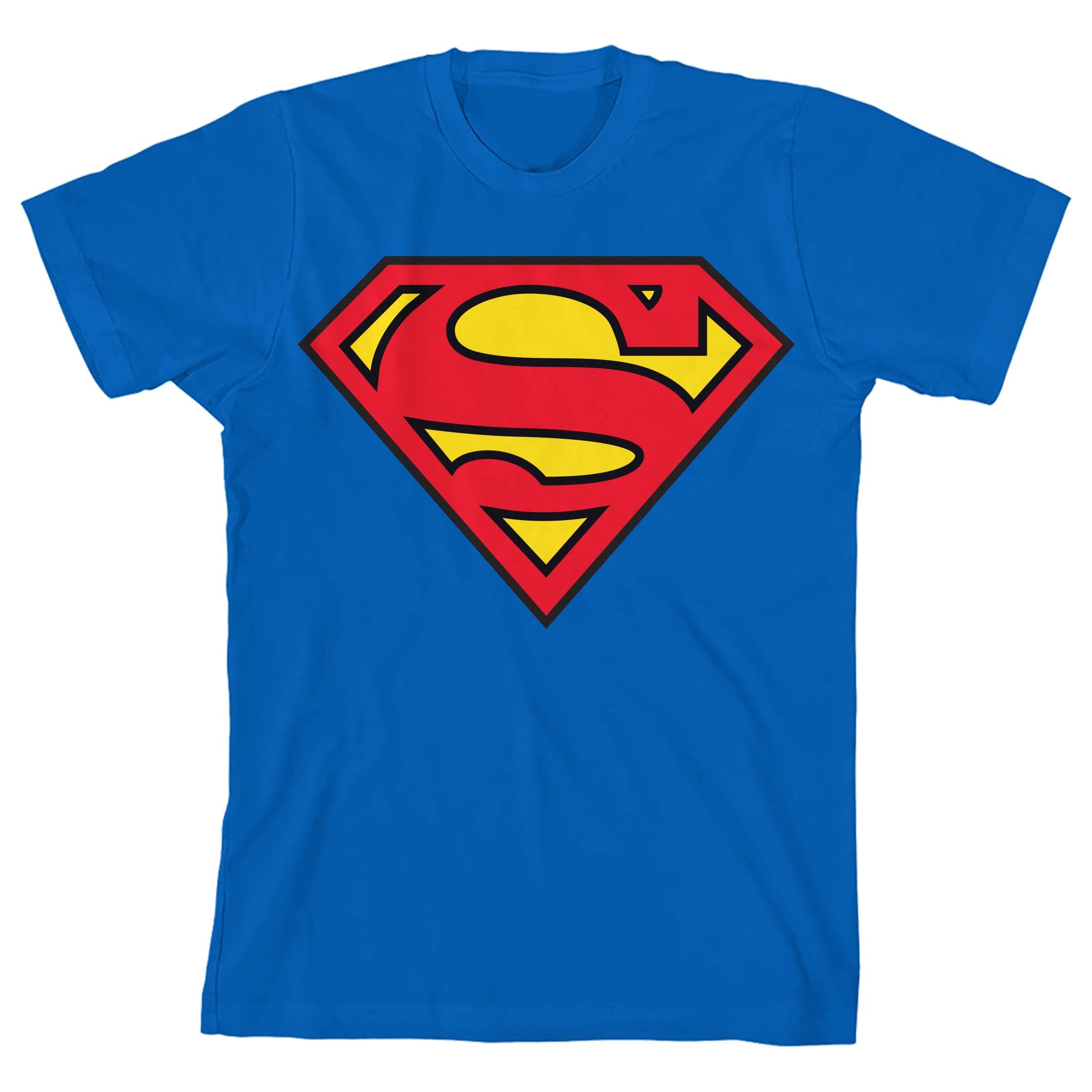 Superman Classic Logo Boy's Royal Blue T-Shirt