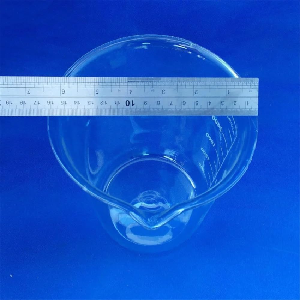 1 STÜCKE 3000 ml Becherglas Laborbedarf Laborglas Transparent Becher Verdickt Mit Ausguss