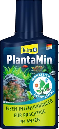 Tetra PlantaMin Universaldünger - flüssiger Eisen-Intensivdünger für prächtige und gesunde Wasserpflanzen im Aquarium, monatliche Anwendung, 100 ml