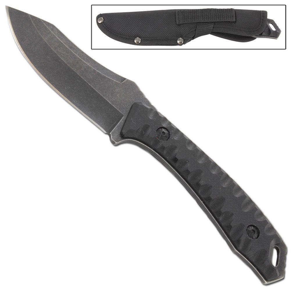 Armory Replicas Dark Apparition Dao Blade Outdoor Knife – 8.25-Inch Full Tang Survival Knife with 440 Stainless Steel Blade, G10 Handle, and Nylon Sheath