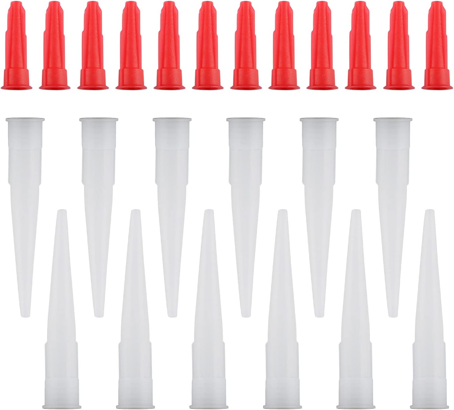 WHYHKJ 12Sets Caulk Extension Nozzle Caulk Saving Cap Sealer Saver