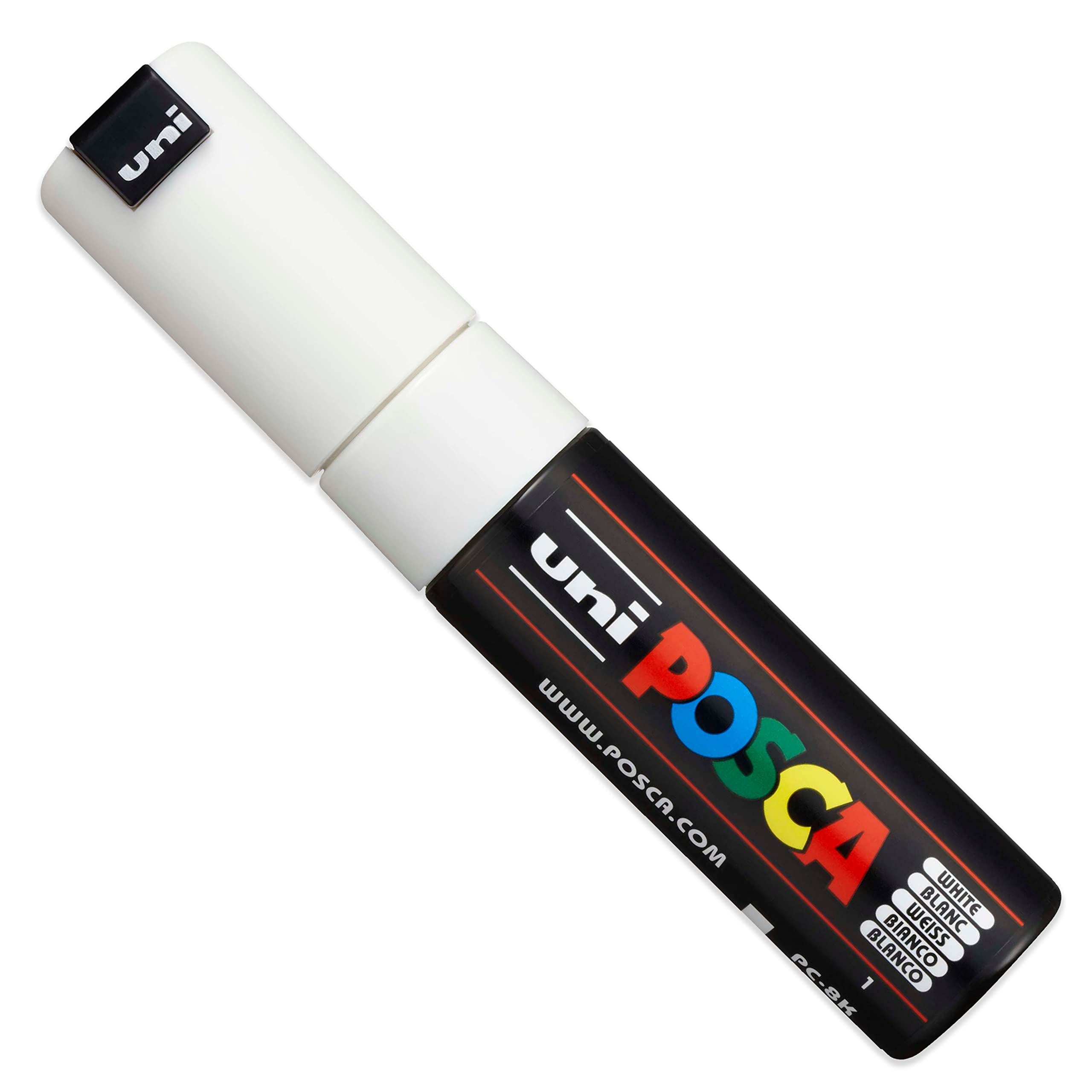 Posca PC-8K - Marcadores de pintura - Punta biselada de 8 mm - 8 en caja de regalo (surtido surtido)