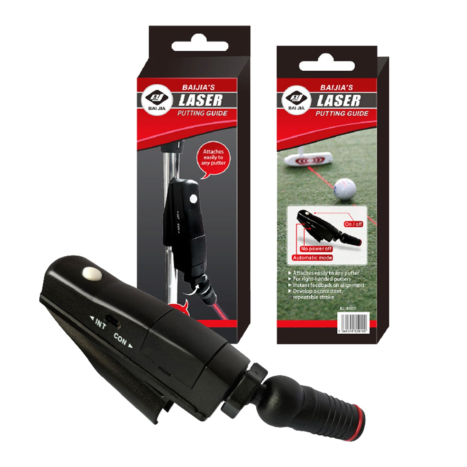 Golf Putter Plane Sight Aiming Device Golf Training Alignment Tool Corrector Posture Red Lines Putter Golf Practice Equipment, Yanhonin Store