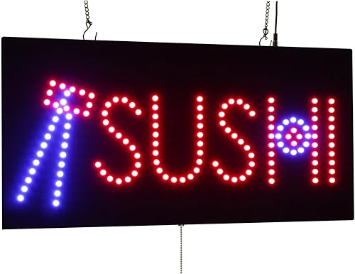 Miniatura 1 de Letrero de sushi, señalización de TOPKING y LED, neón, tienda, ventana, tienda, negocios, exhibición, regalo de gran apertura