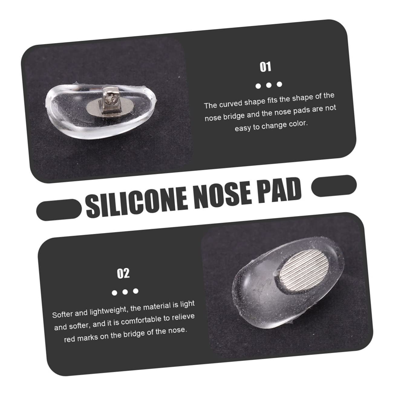 60 Pares Almohadillas Para La Nariz Gafas Nariz Almohadillas Nasales De Espuma Suave Almohadillas Nasales Antideslizantes A3 Marco De Los Lentes Gafas De Sol Núcleo De Cobre