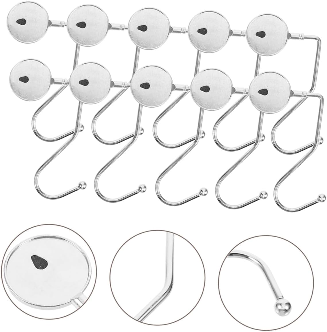VALICLUD 60pcs Desk Bag Hanger Purse Hooks Purse Organizers for Living Room Bedroom Office