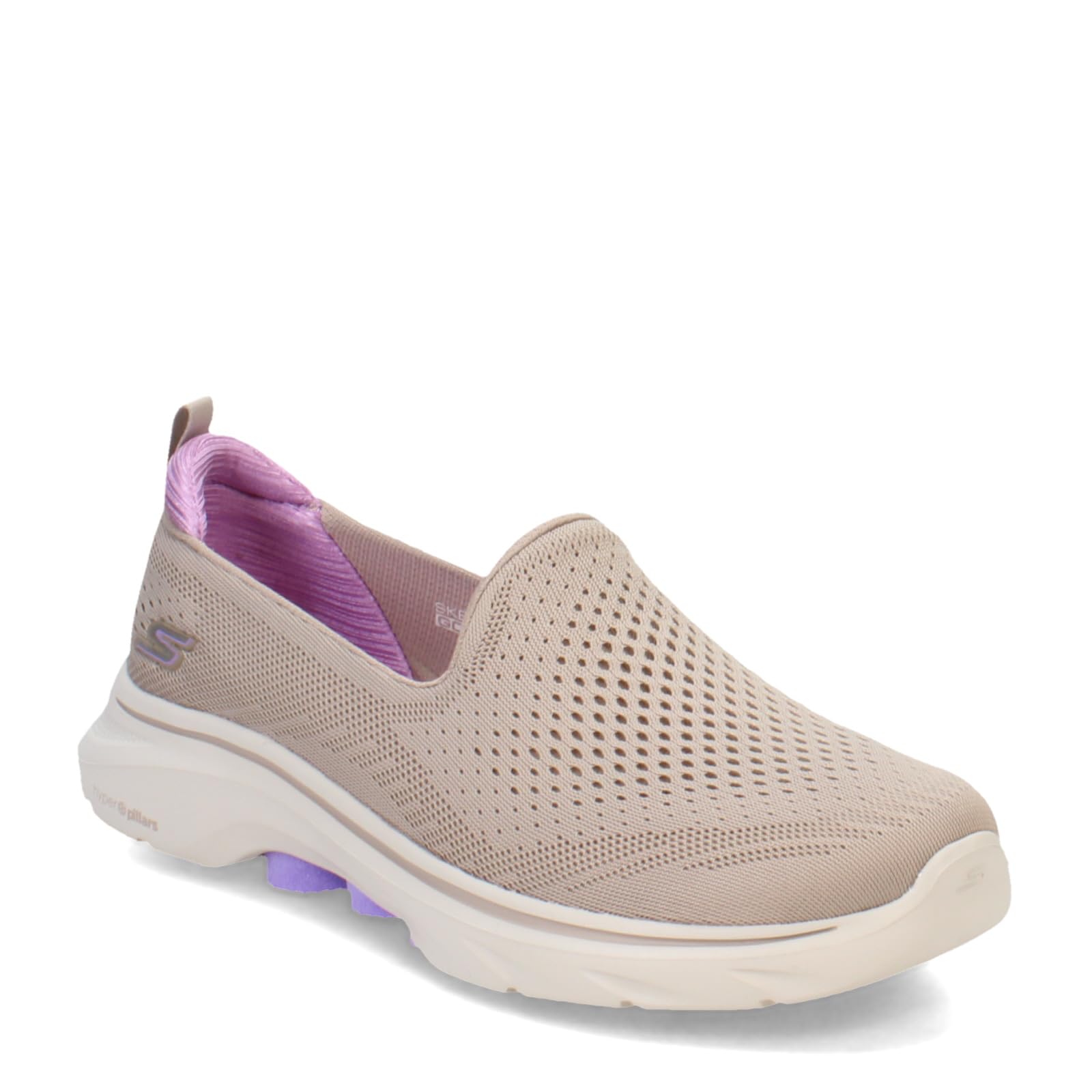 Skechers Women's GO Walk 7 Vina Sneaker, Taupe, 6.5 UK