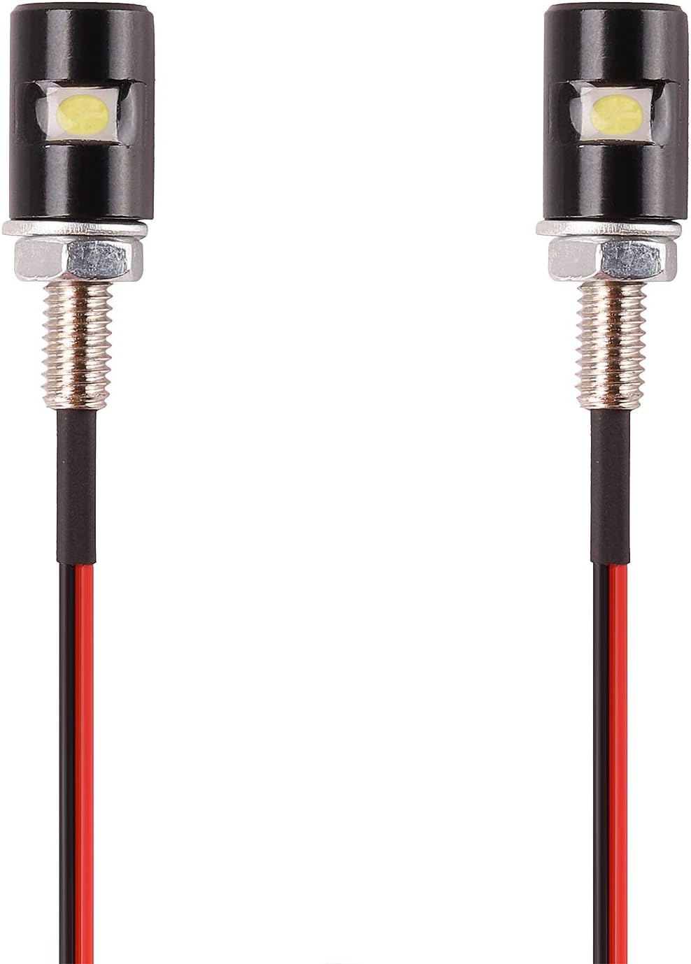 Kinstecks 2PCS License Plate Light 5050 SMD LED Bulb Screw Bolt LED