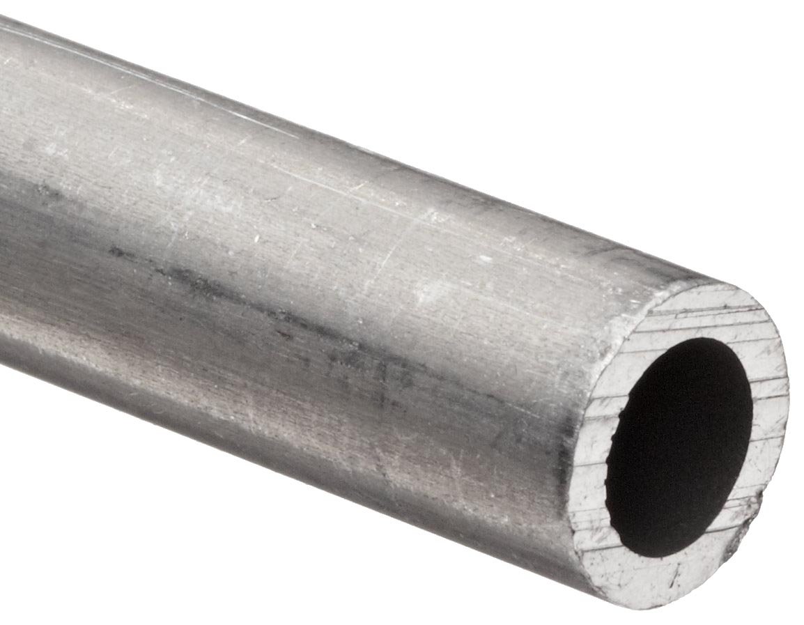 6101 Aluminum Pipe, Extruded, T61 Temper, Schedule 80, 3.5 Nominal, 3.364 Inside Diameter, 4 Outside Diameter, 0.318 Wall, 12 Length, OnlineMetals