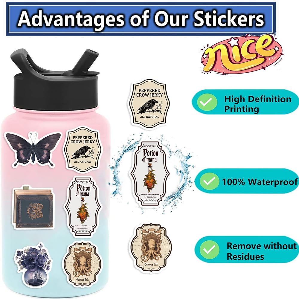 100 Pcs Potion Labels Funny Laptop Stickers - Image 3