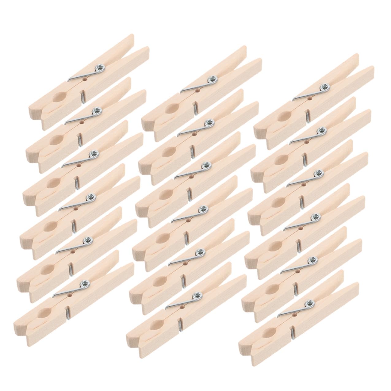 VANZACK 150 pezzi Mollette in Legno Mini per Bucato Resistenti e Riutilizzabili Clip Compatte per Asciugatura Sicura di Calzini e Biancheria per Esterni e Artigianato Fotografico