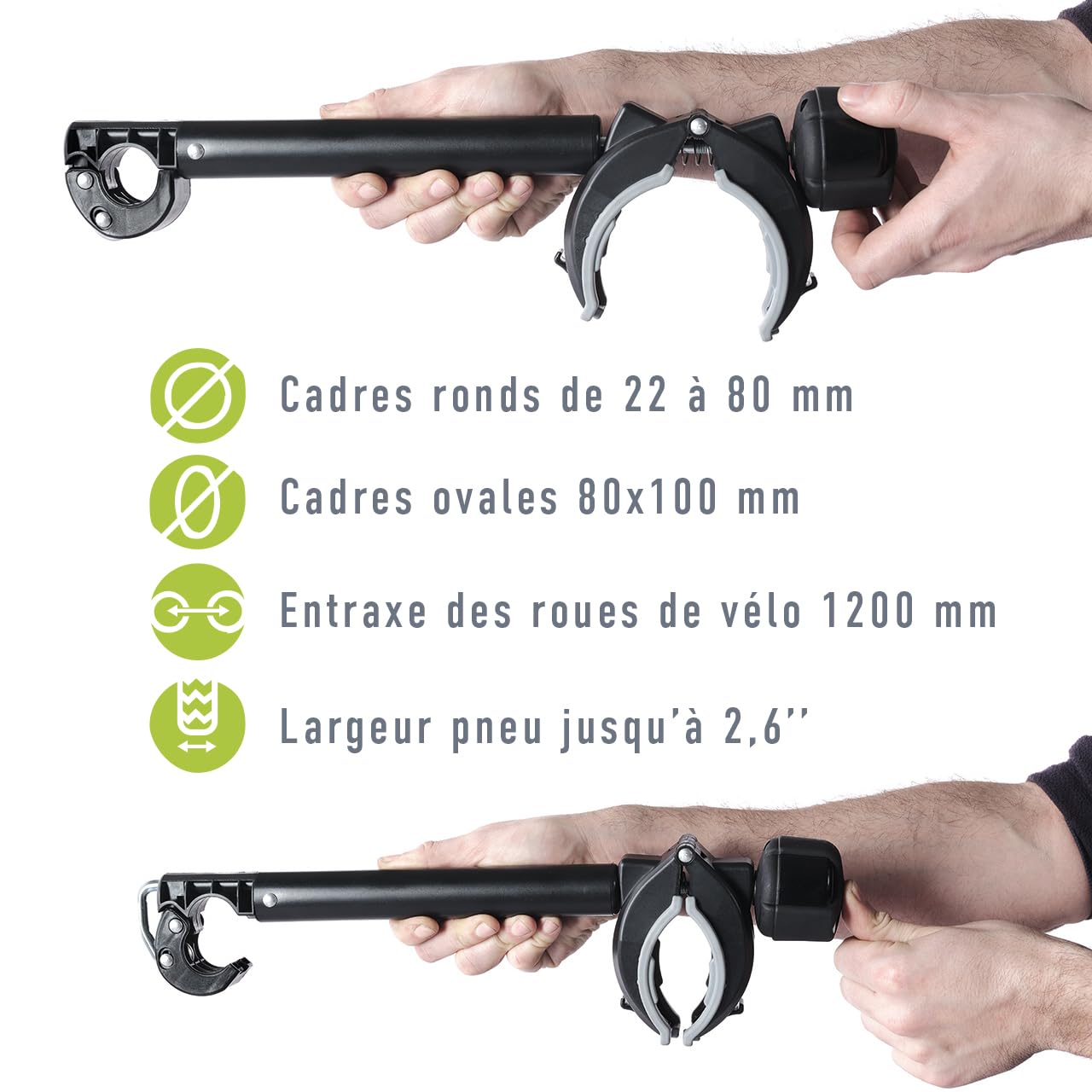 Discovery-2, Complete for 2 Bikes with Folding Plastic Rail
