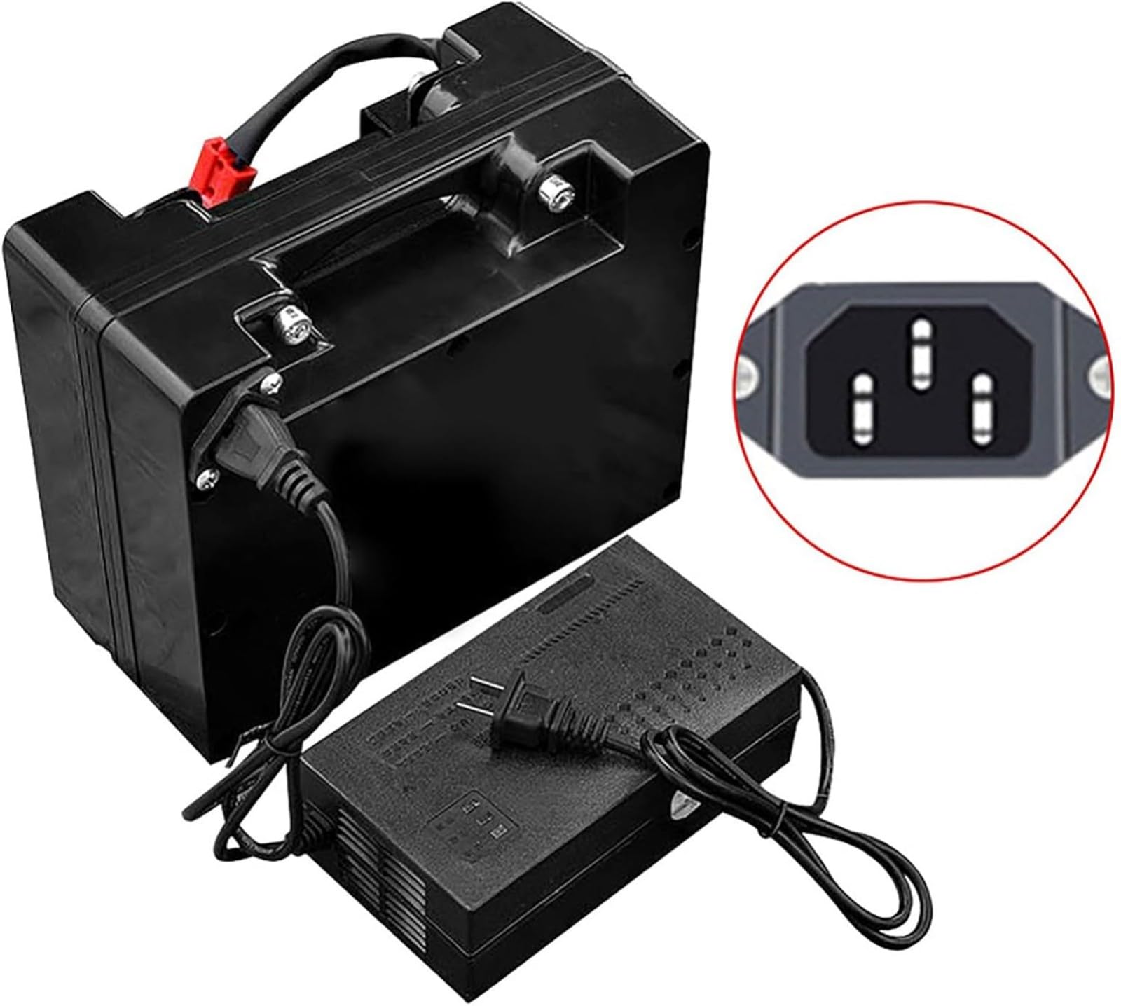 Batería para Silla De Ruedas Eléctrica, 24 V 10 Ah 12 Ah 15 Ah 20 Ah, Batería De Repuesto para Silla De Ruedas Eléctrica, Conector Anderson Rojo.