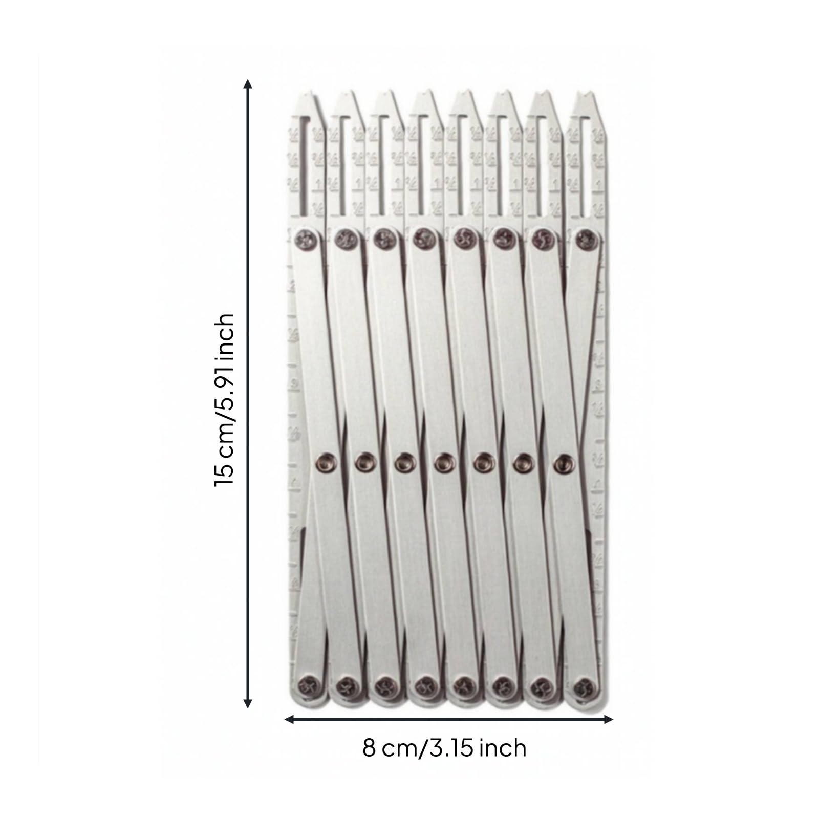 Règle D'équidistance Articulé Règle Extensible Marquages Faciles à Lire Jauge Cture Extensible pr Cturières, Quilting