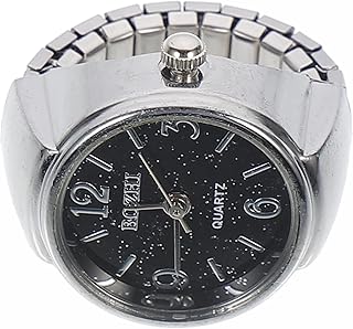 Relógios Para Homens Digitais Relógio De Dedo Masculino Feminino Anel De Dedo Redondo Relógio Analógico De Quartzo Relógios Digitais Para Mulheres