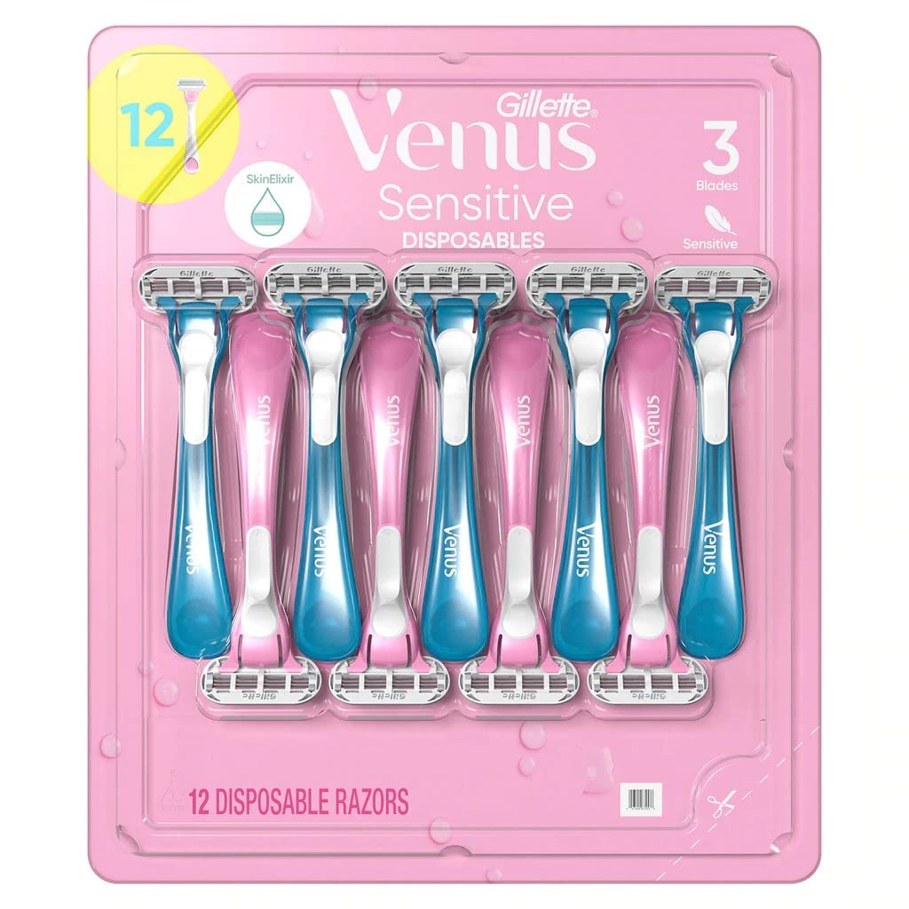 Gillette Venus Sensitive Disposable Razors 12 Count
