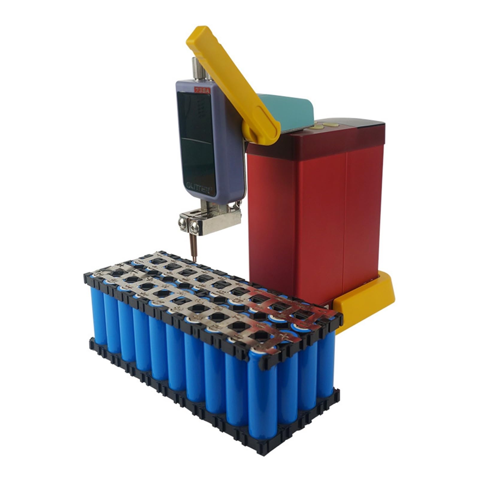 801D Pojemność Magazynowa Zgrzewarka Punktowa 12KW Akumulatorowa 0.2mm Zgrzewanie Czystego Niklu .1-0.3mm 1800A Wysoka Wydajność I OszczęDność Energii