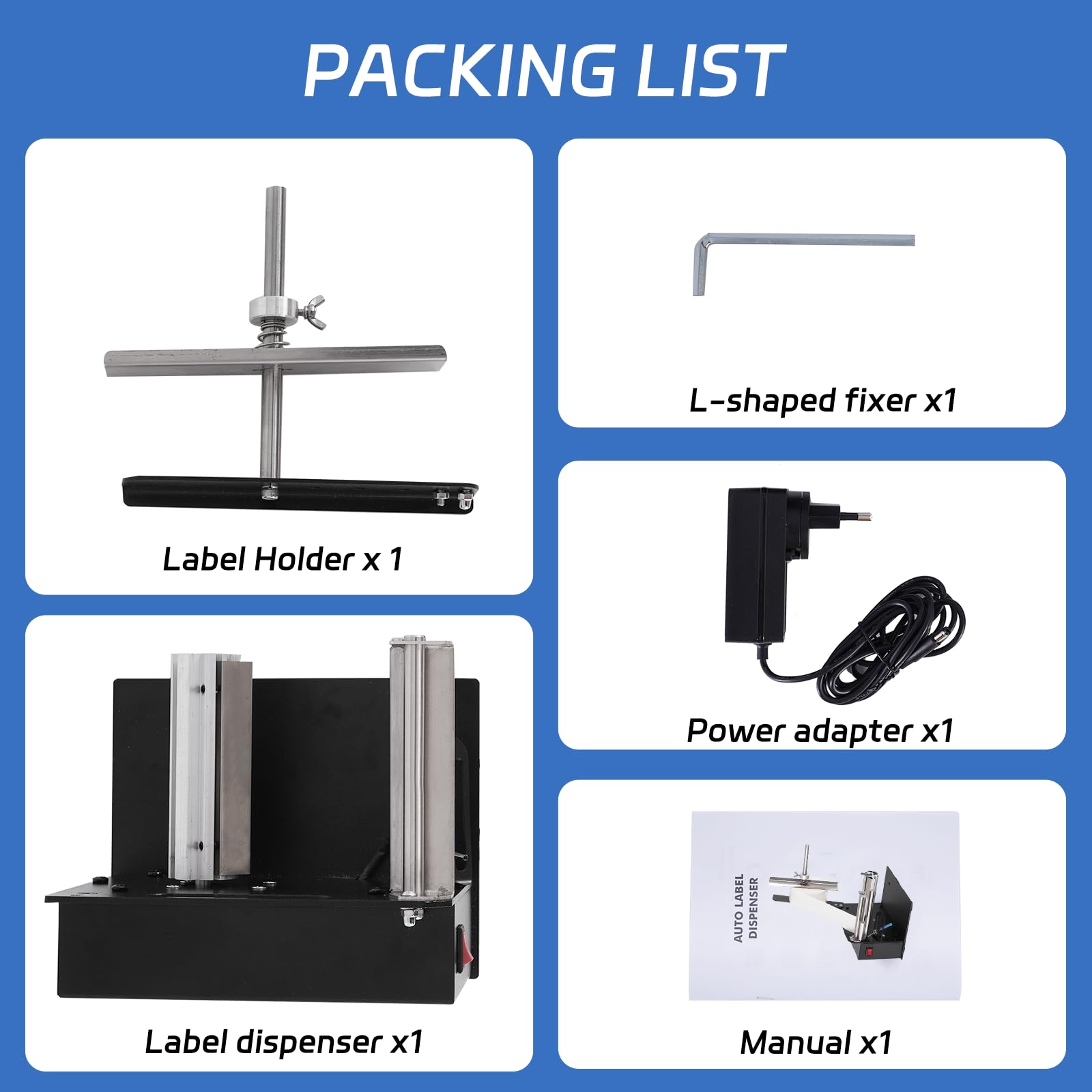 YUCHENGTECH Dispenser Etichette Trasparenti Automatico 6 pollici/s | Dispenser Etichette Adesive Elettrico Larghezza 5-110 mm Lunghezza 3-120 mm per Etichette Non Trasparenti