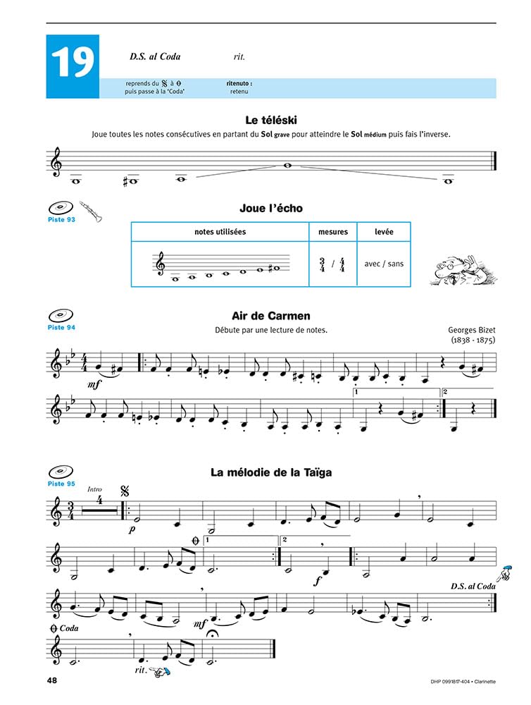 De Haske Écouter, lire et jouer 1 Méthode de Clarinette avec Accès Audio