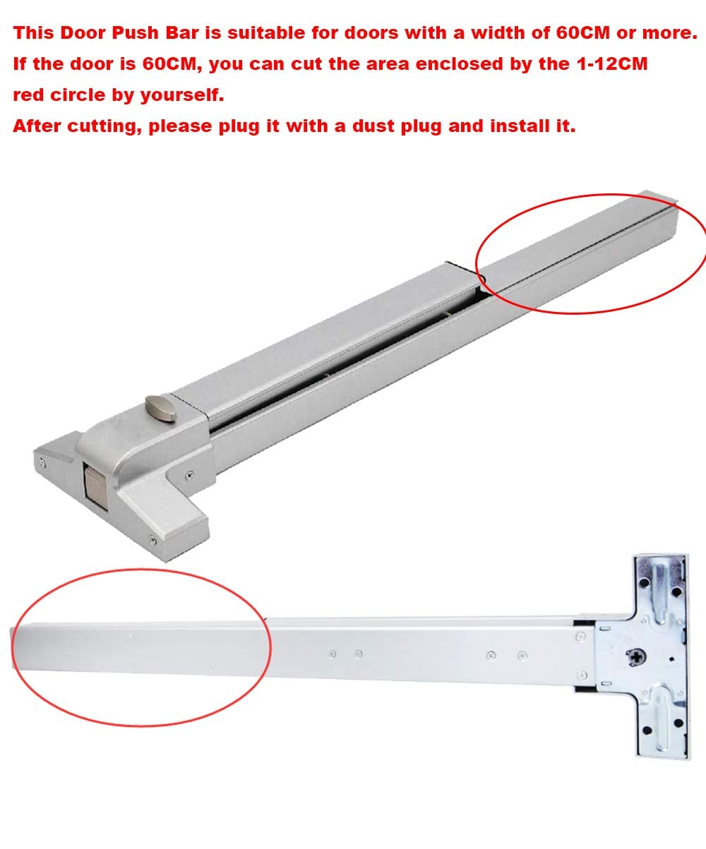 IRONWALLS Panic Bars for Exit Doors, Stainless Steel Commercial Emergency Door Push Bar Panic