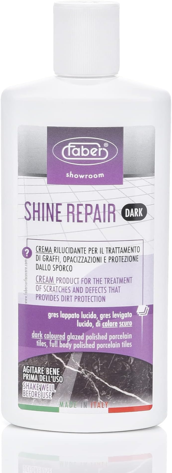 FABER Floor Shine Repair - Premium Floor Polishing Cream for Scratches & Defects, Re- Polishes, and Protects from Dirt - Perfect for Colored Glazed & Full Body Polished Porcelain Tiles, Pro & Home Use