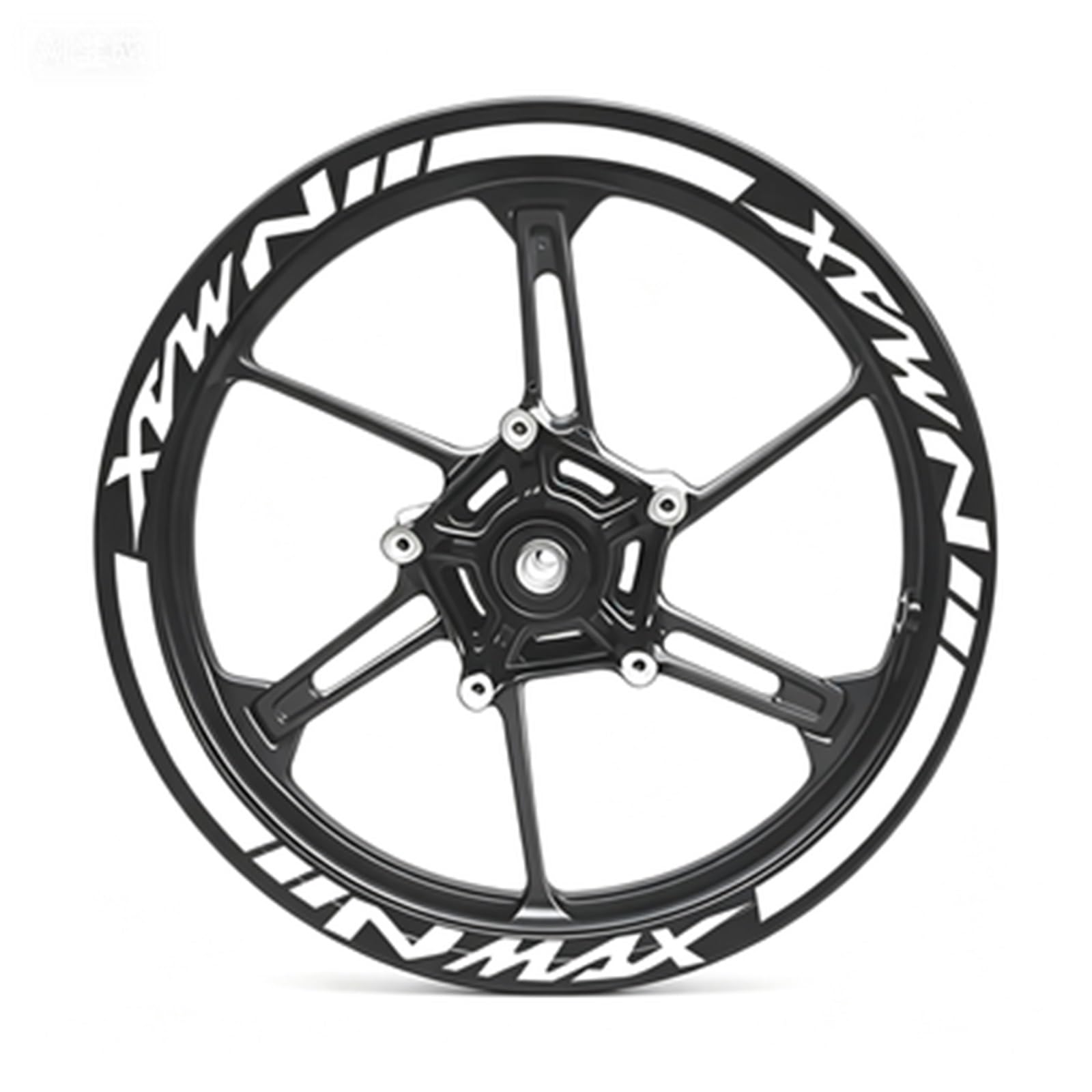 Motorcycle Wheel Sticker Racing Rim Stripe Decal Decoration for Yamaha NMAX N Max N-max 155 125 Motorbike(Color8)