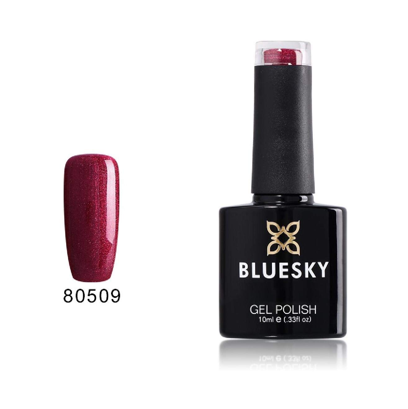 BLUESKYGel Nail Polish, 80509, Red Baroness, 10 ml (Requires Curing Under UV/LED Lamp)