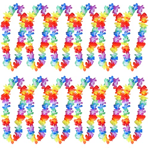 Redstar Fancy Dress - Pack de 12 Collares de Flores Hawaianos - para Despedidas de Soltero/a Cover