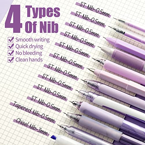 Four Candies Set 14 Plumas de Tinta Gel Negro miniatura 6
