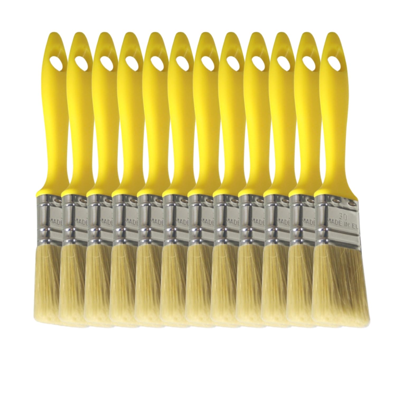 DD Composite Laminierpinsel Sets Flachpinsel Kunststoffstiel verzinkte Zwinge