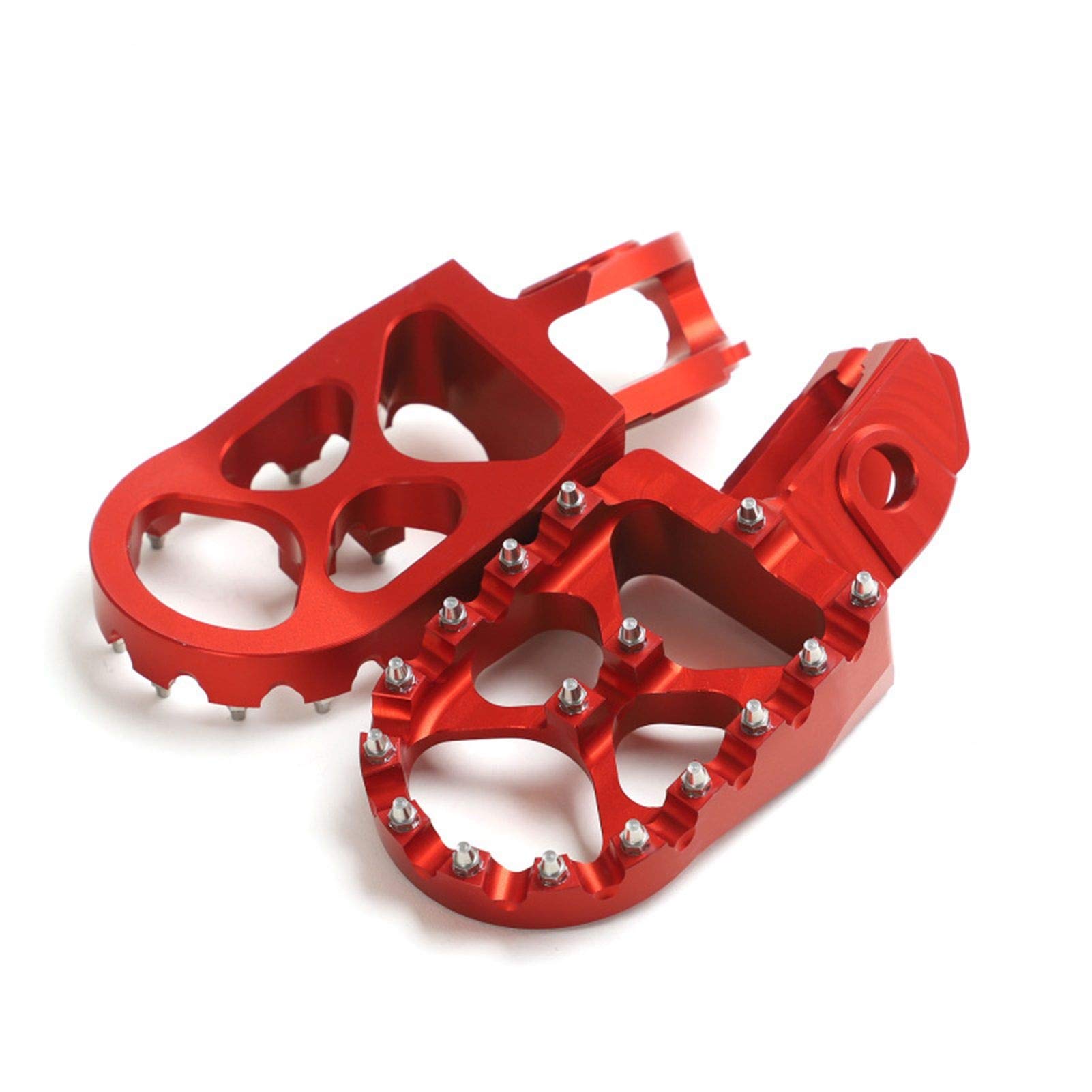 Foot Pegs Rests Pedals, for Beta, 2020 RR 2T 125 200 250 300 4T 350 390 430 480 Racing RR-S 500 Motorcycle Foot Brake Pedal(Red)