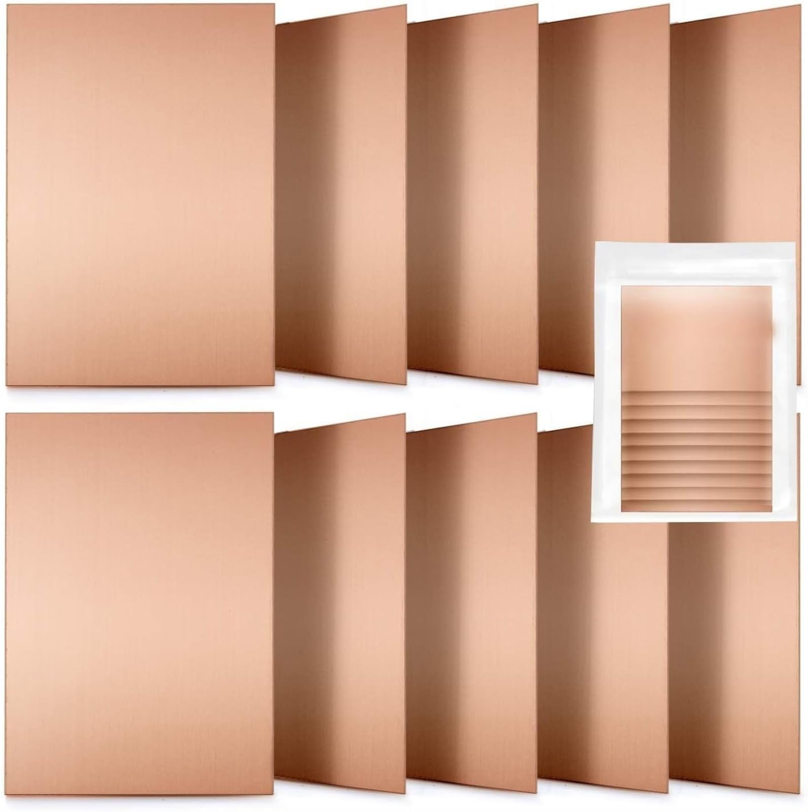 THE WHITE SHOP Single Side Copper Clad Laminate, 10 PCS Copper Plated Universal Circuit Prototype Board, for Etching DIY Pcbs Kit