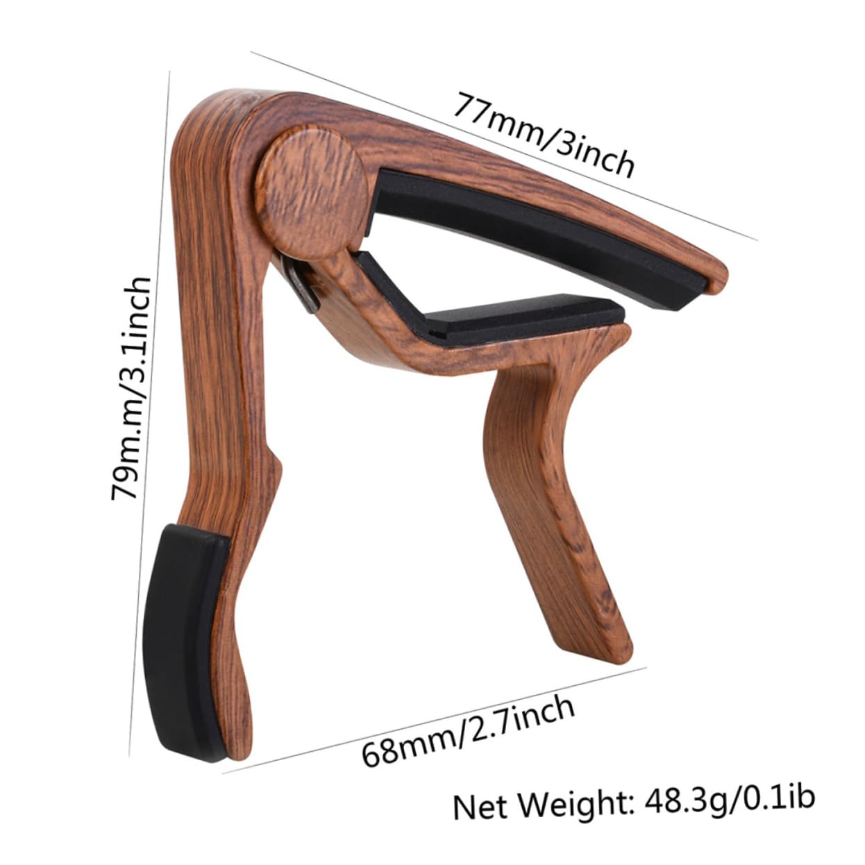 BESPORTBLE 1 Set Guitar Capo with Random Picks Durable Grain Capo for Electric Acoustic Guitars for Beginners and Professionals Random Color