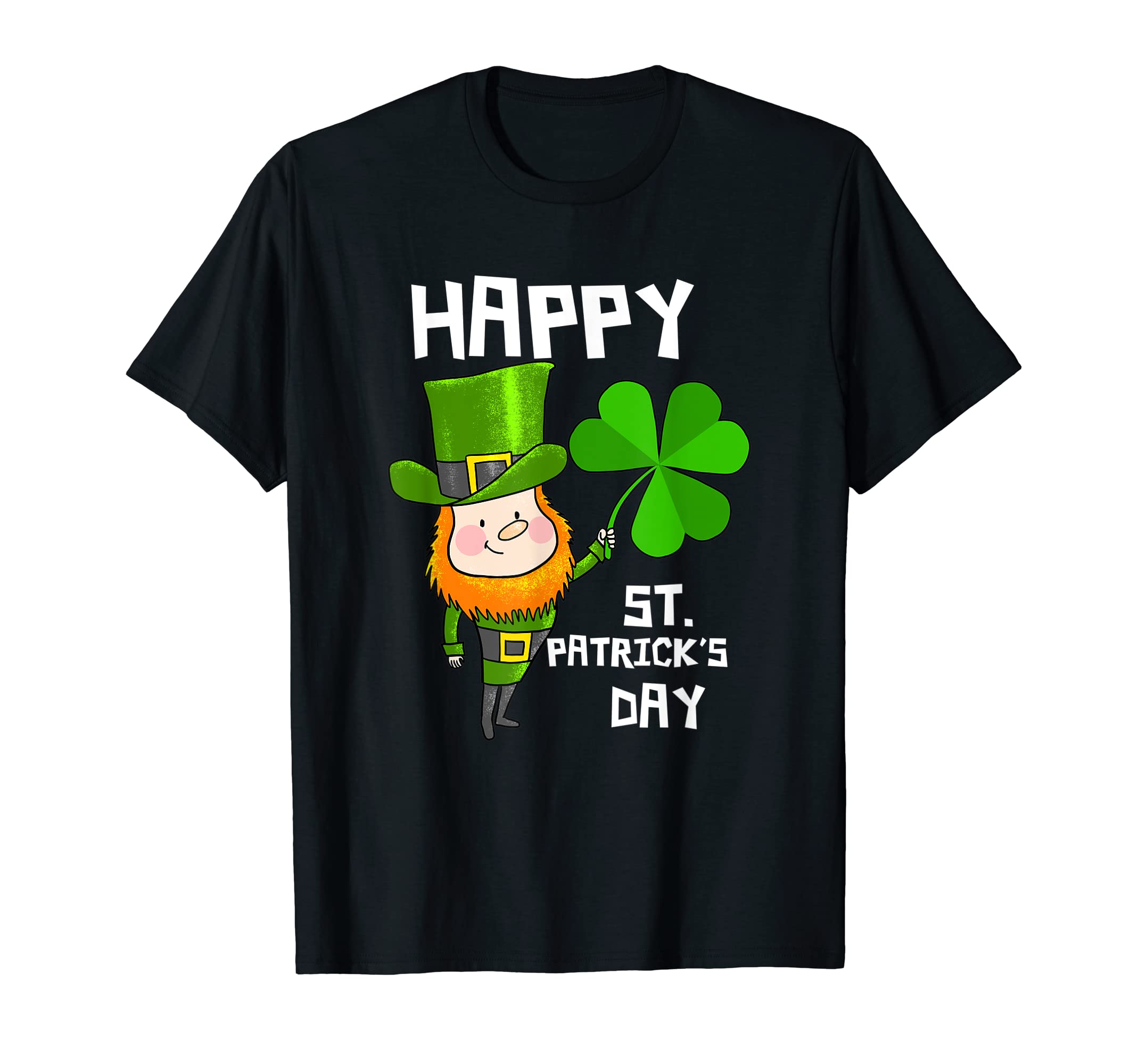 Stylesome Happy St. Patrick's Day Apparel Gift TeeHappy St. Patrick's Day Leprechaun Adults Men Women Kids T-Shirt
