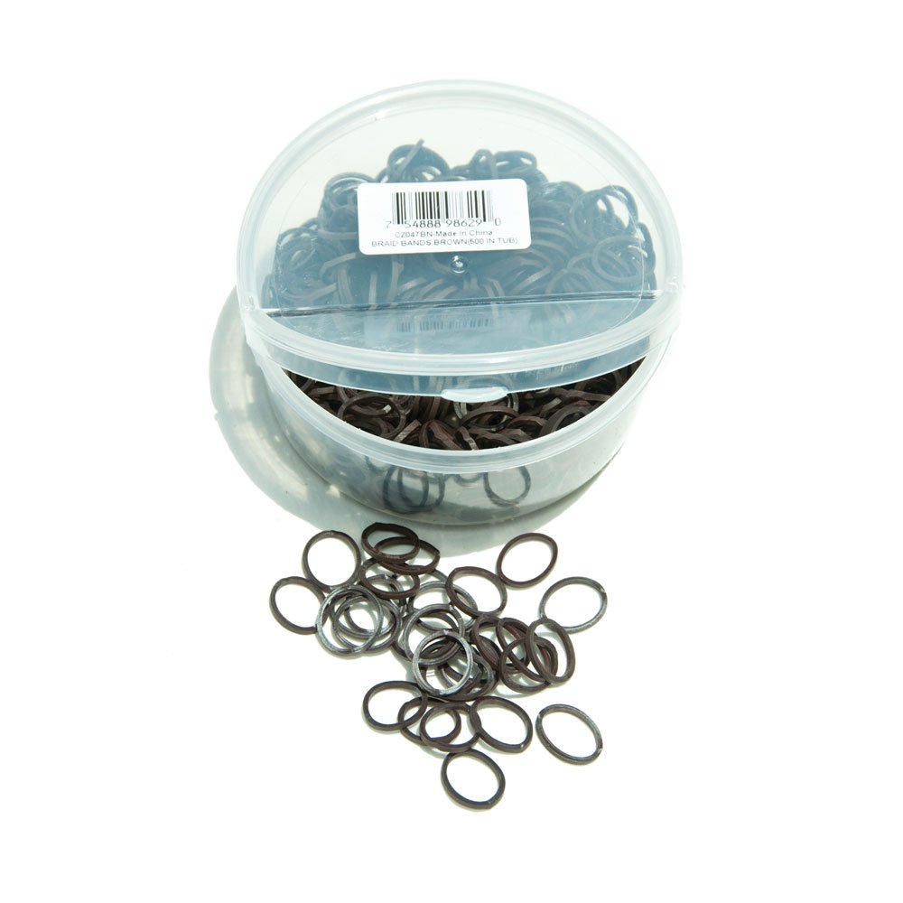 Intrepid International Braiding Bands - 500 Tub Brown