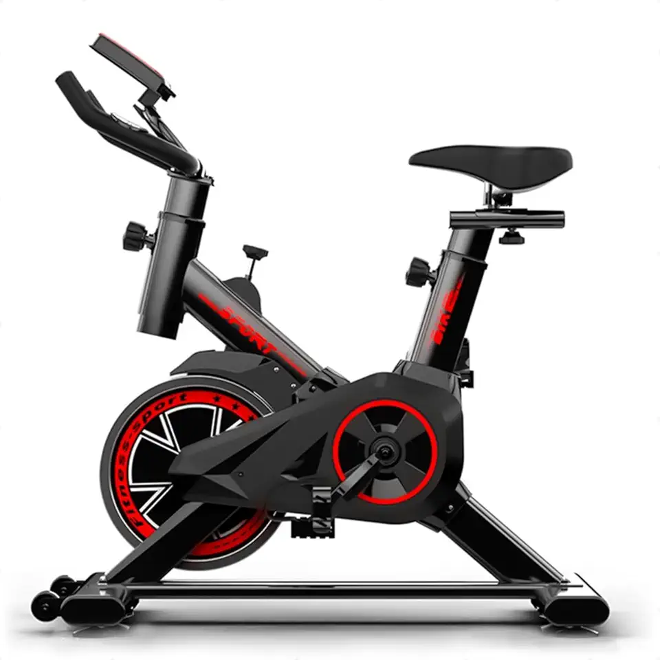 Bicicleta Ergométrica Spinning Profissional para Treino em Casa. Leve, Compacta, Silenciosa, Ajudável e Montagem Simples