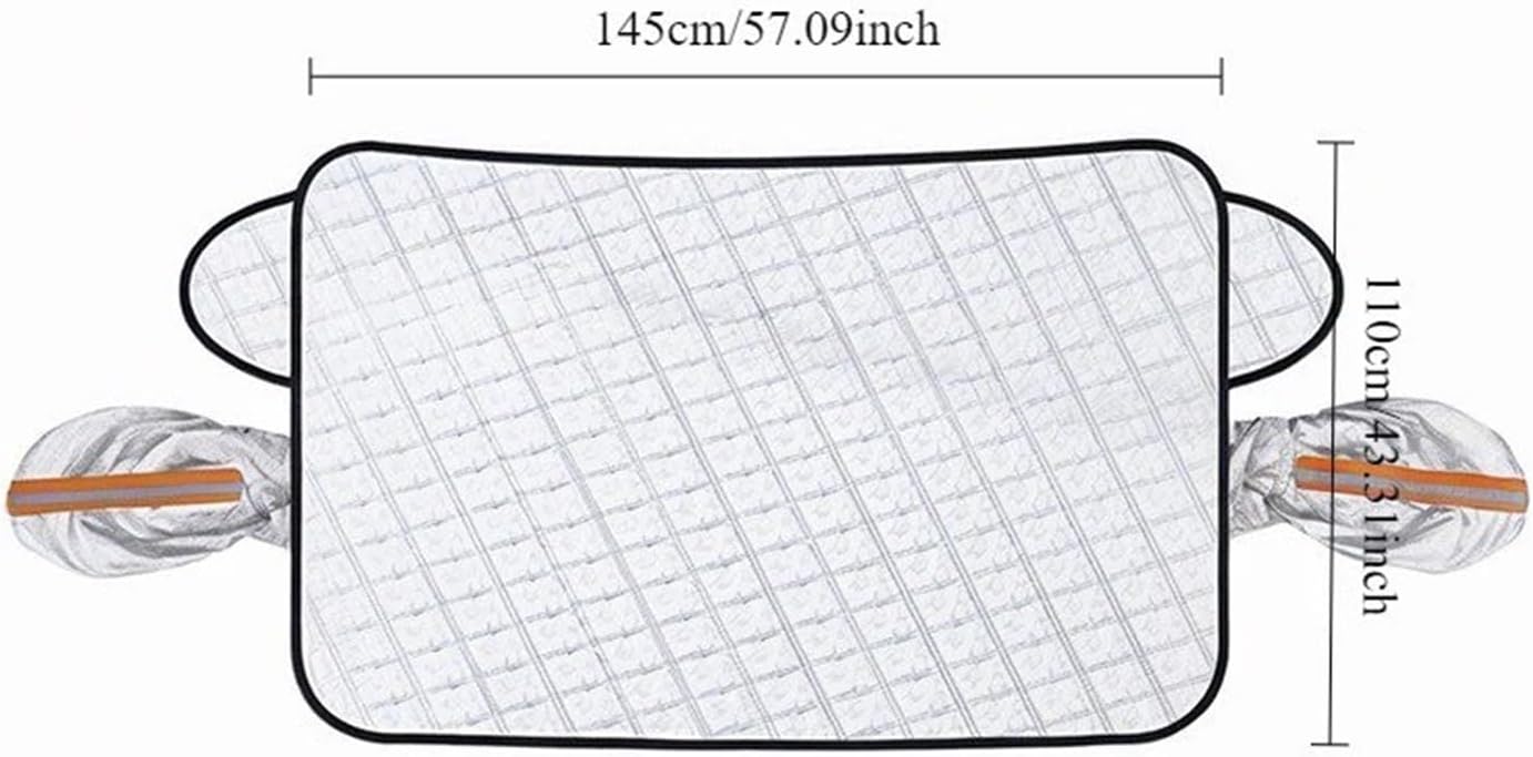 Snow Protection for Cars Magnetic Car Windshield Snow Cover Winter Frost Protection Sun Shade Waterproof Protector Ice Shield(S)
