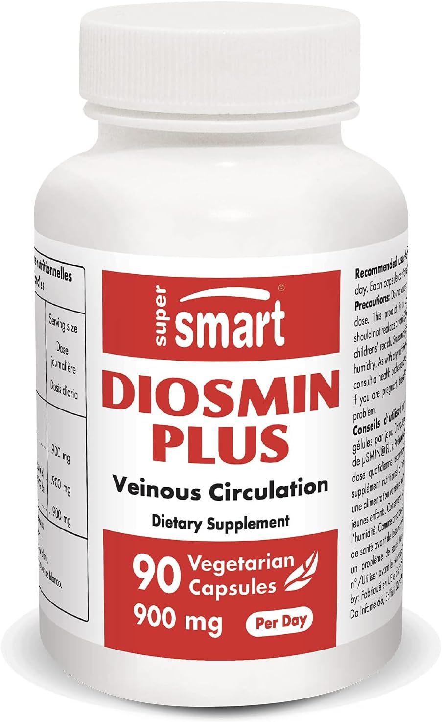 Supersmart Diosmin Plus 900 mg Per Day Flavonoid