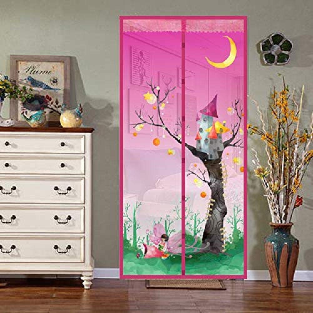 Moustiquaire de porte 120x220cm rideau anti-moustique sans perçage pour chambre