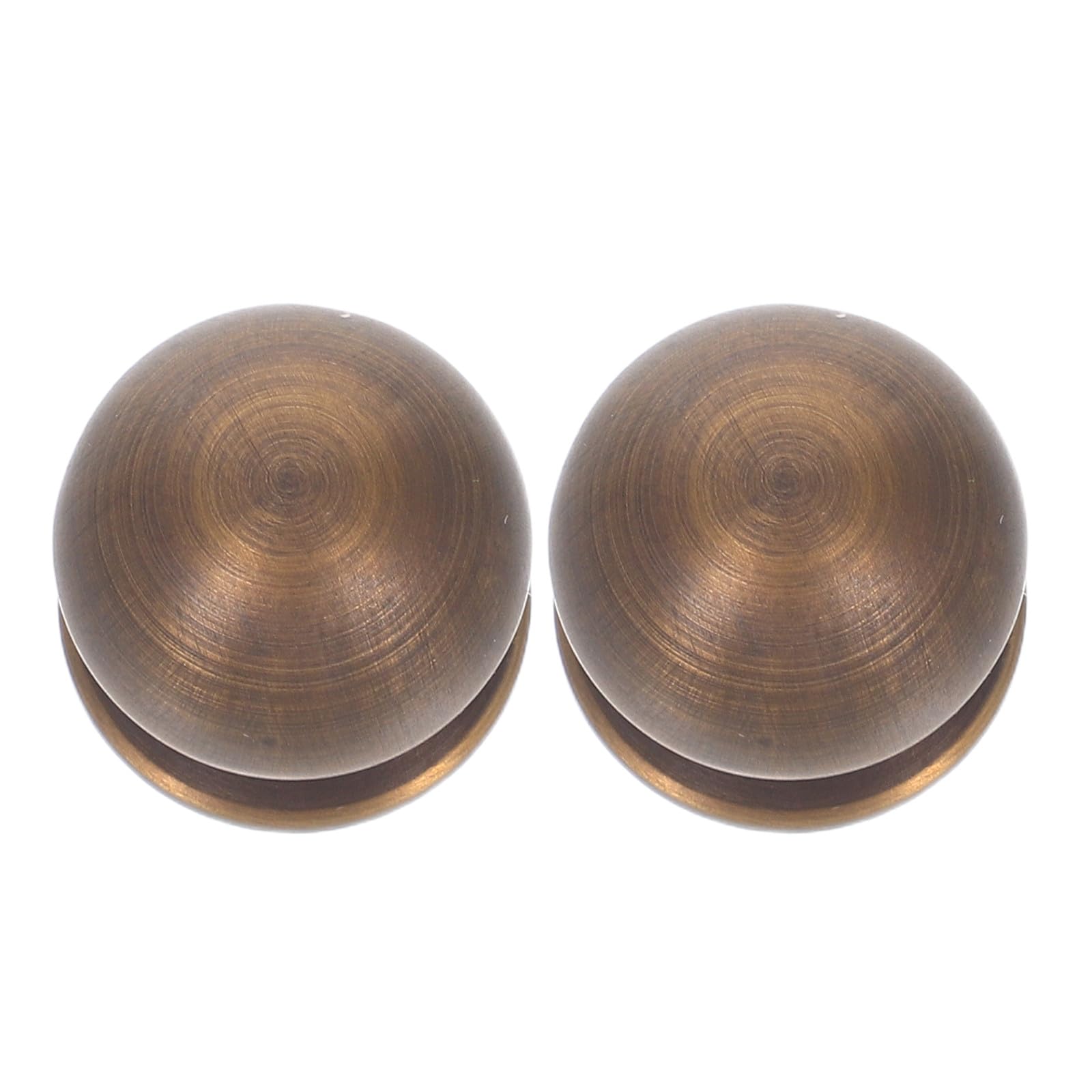 Vintage Brass Cabinet Handles 2Pcs, Antique Metal Drawer Pulls Ball Shape, Furniture Knobs for Dresser and Shoe Cabinet, Rustic Bronze Finish for Home Hardware
