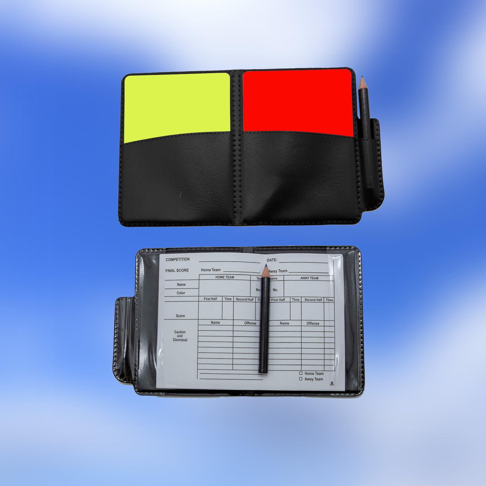 Juego de silbatos de acero inoxidable con bandera de árbitro de fútbol, juego de silbatos de acero inoxidable, kit a prueba de agua (color001)