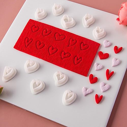 Miniatura 5 de Mini cortadores de arcilla polimérica de corazón, kit de fabricación de aretes de arcilla para el día de San Valentín, cortadores de aretes de