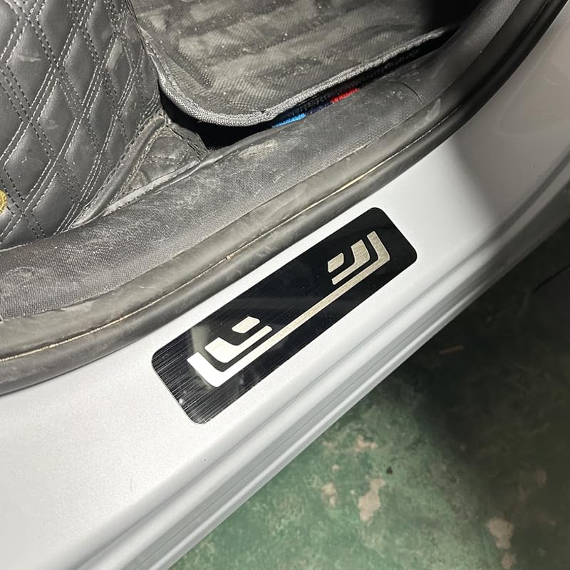 Protezione Battitacco in Acciaio Inox per Honda CR-V 2018-2023, Piastre di Copertura della Soglia della Portiera, Accessori Auto AntiGraffio,Black