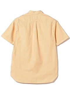 Oxford Short Sleeve Popover Button Down Shirt 38-01-0031-139 38010031139: Yellow Oxford Short Sleeve Popover Button Down Shirt 38-01-0031-139 38010031139: Yellow